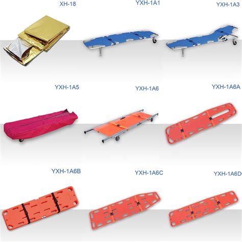 What are the different types of stretchers in hospitals?