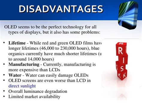 What are the disadvantages of OLED?