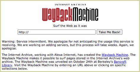 What are the disadvantages of Wayback Machine?