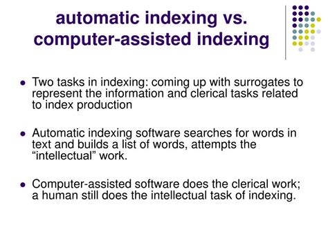 What are the disadvantages of automatic indexing?