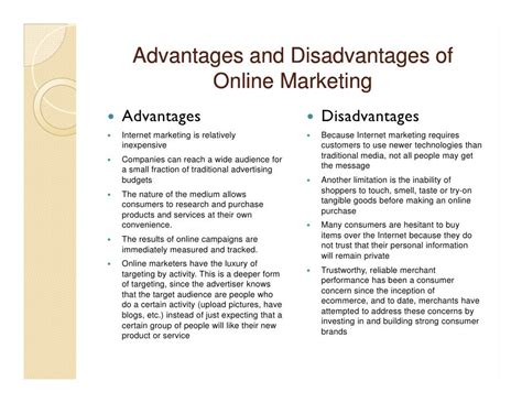 What are the disadvantages of online marketing?