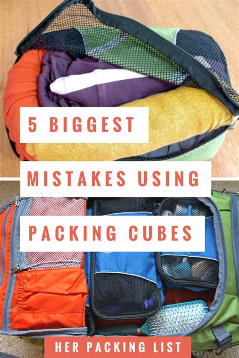 What are the disadvantages of packing cubes?