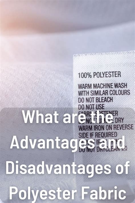 What are the disadvantages of polyester material?