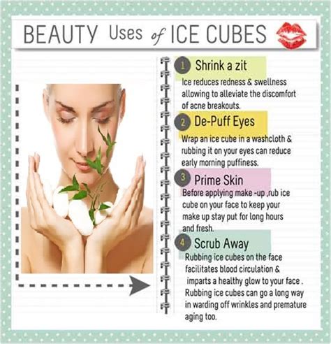 What are the disadvantages of rubbing ice cube on face?