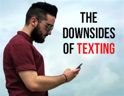 What are the disadvantages of texting?