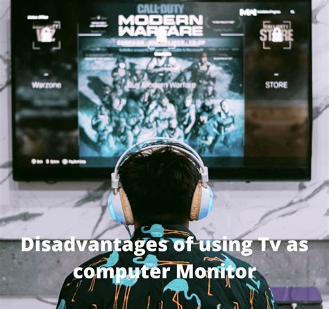What are the disadvantages of using a TV as a computer monitor?