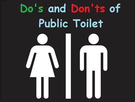 What are the do's and don'ts of public toilets?