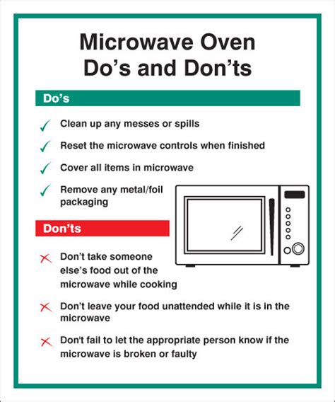 What are the do's and don ts when using an oven?