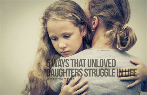 What are the effects of unloving mother to daughter?