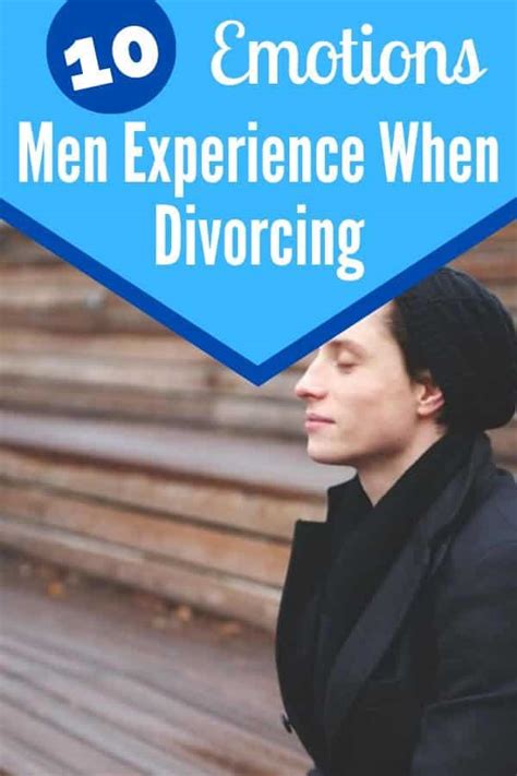 What are the emotions of a divorced man?