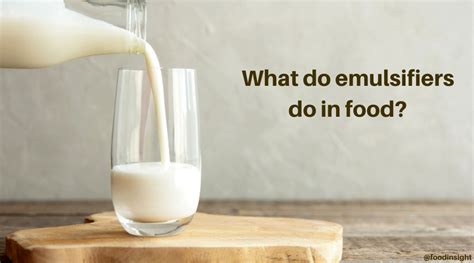 What are the emulsifiers in milk?