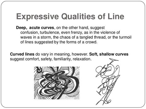 What are the expressive qualities of curved lines?