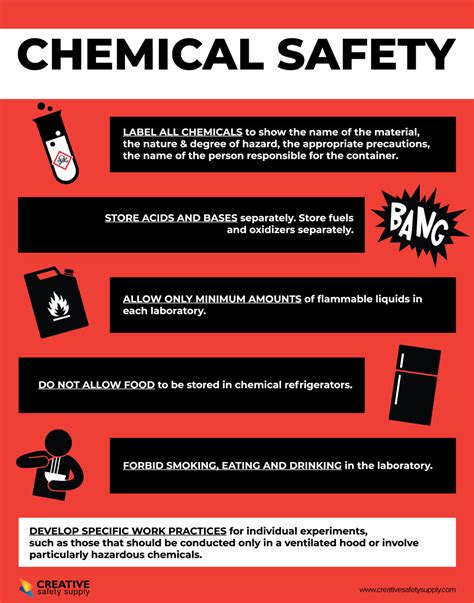 What are the first rules of chemical safety?