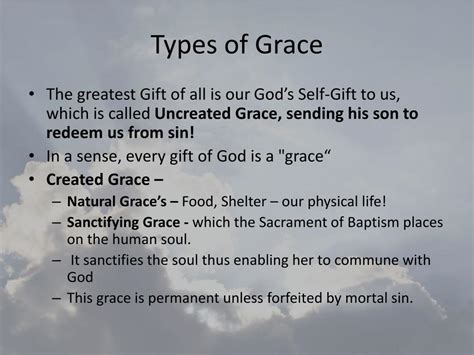 What are the five graces of God?