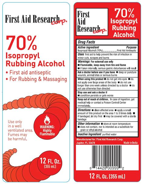 What are the ingredients in 70% rubbing alcohol?