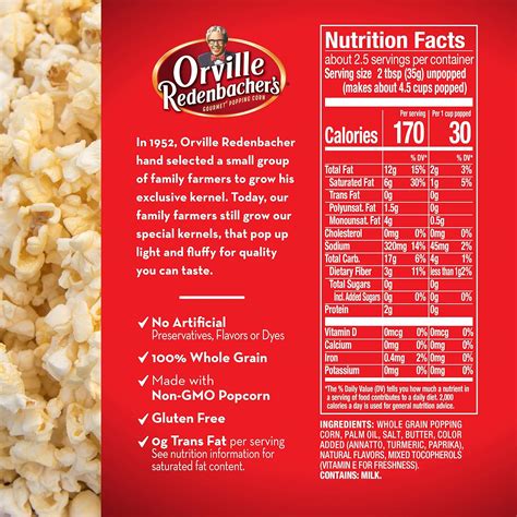 What are the ingredients in butter popcorn?