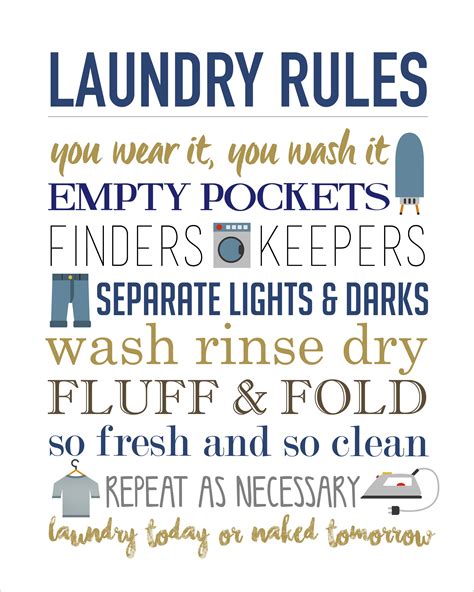 What are the laundry rules?