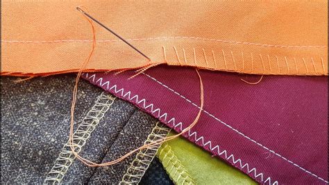 What are the most common seam finishes used to finish the raw edges of fabric?