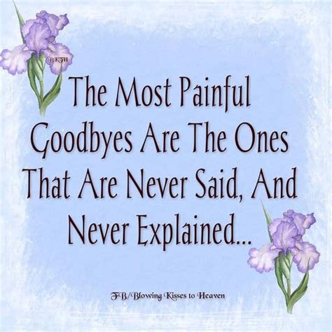 What are the most painful goodbyes?