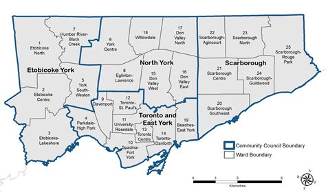 What are the municipalities of Toronto?