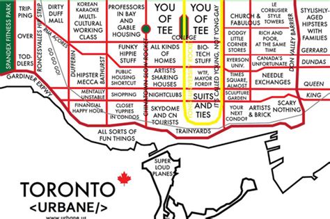 What are the names of the streets in downtown Toronto?