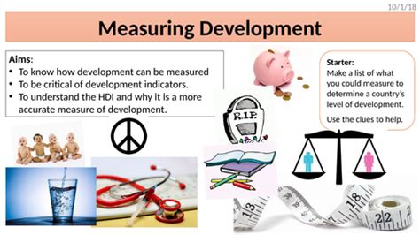 What are the problems of measuring development?