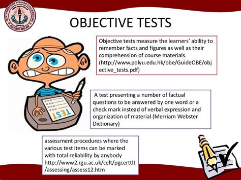 What are the problems with objective tests?