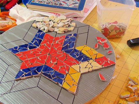 What are the process of making a mosaic?
