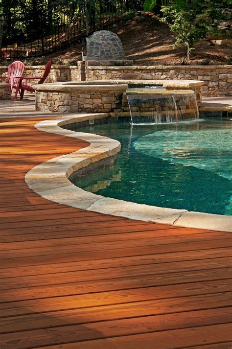 What are the pros and cons of wood pool decks?
