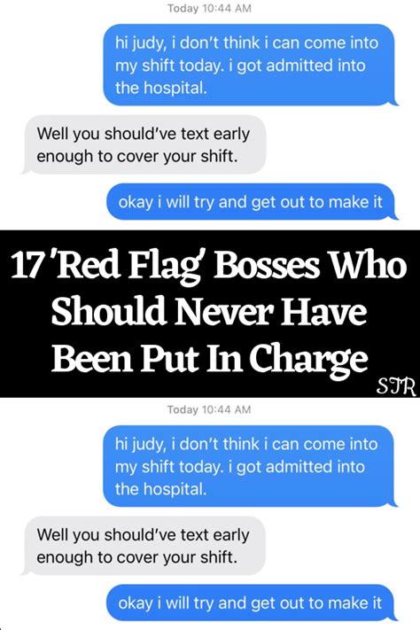 What are the red flags in a boss?