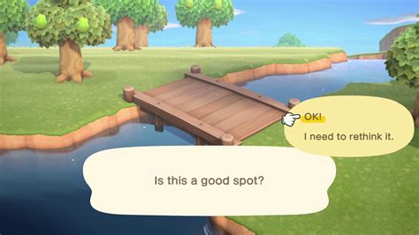 What are the requirements for a bridge in Animal Crossing: New Horizons?