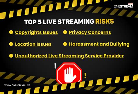 What are the risks of live streaming?