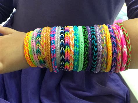 What are the rubber band bracelets called?