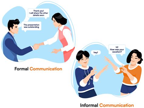 What are the rules for informal communication?