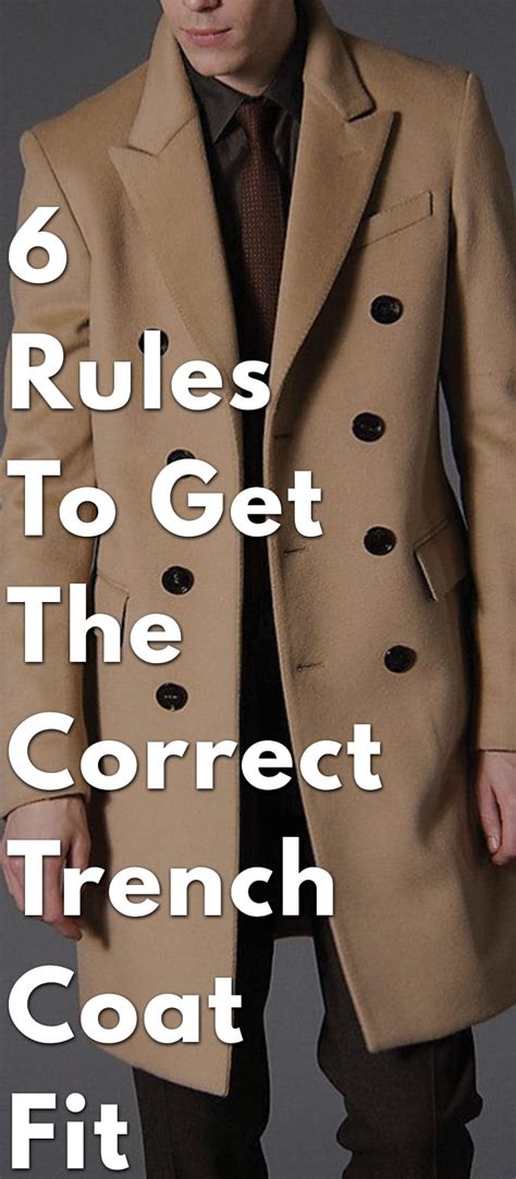 What are the rules for trench coats?