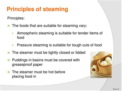 What are the rules of steaming?