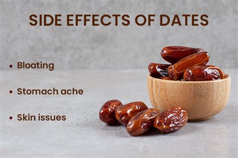 What are the side effects of dates?