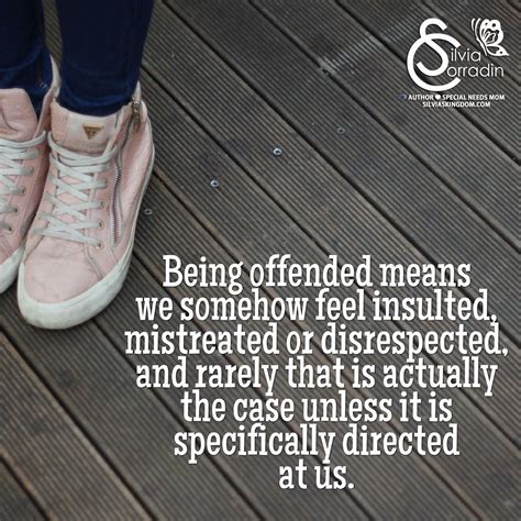 What are the signs of being offended?