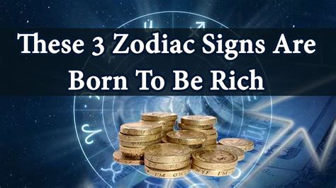 What are the signs of being rich in astrology?