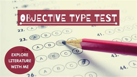 What are the six types of objective test?