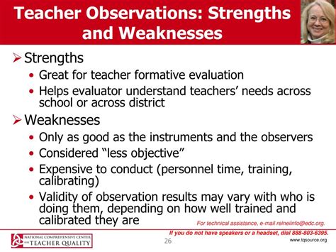 What are the strength and weakness of a teacher?