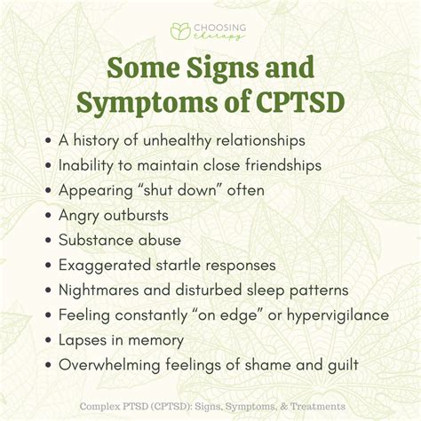 What are the symptoms of C-PTSD everyday?