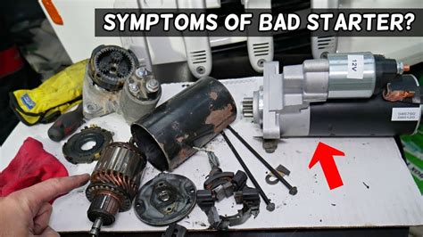 What are the symptoms of a bad starter?