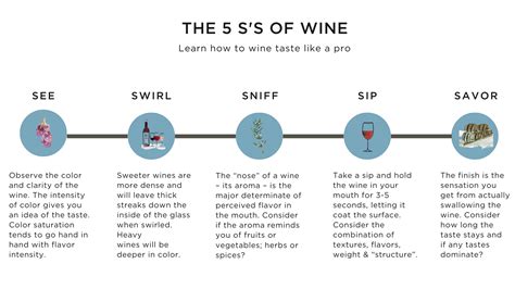 What are the three S's of wine?