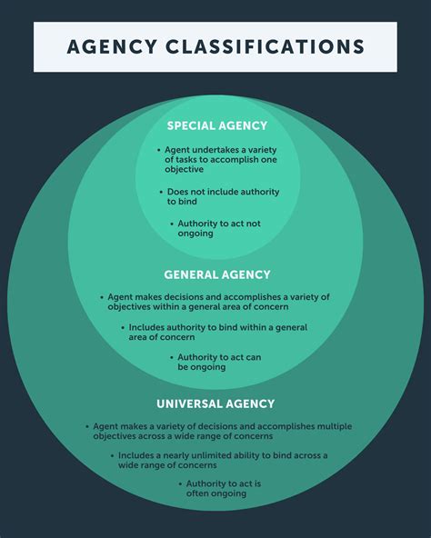 What are the three classifications of agency?