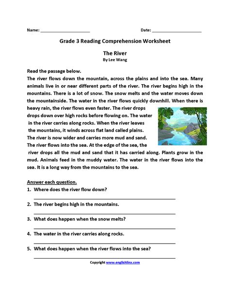 What are the three comprehension questions?