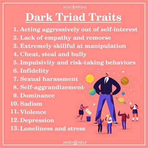What are the three dark psychology traits?