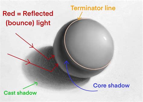 What are the three differences between shadow and image?