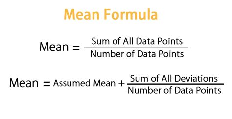 What are the three formulas of mean?