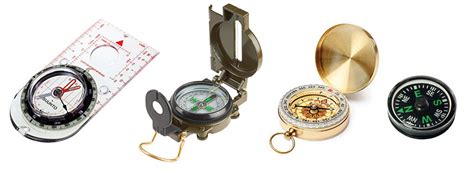 What are the three main types of compasses?